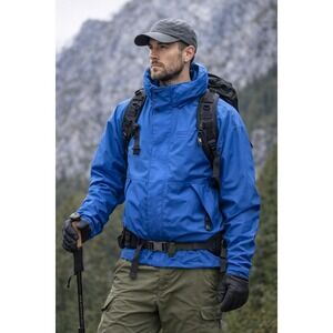 Precision Performance Gore Tex Jacket Mens XL Blue Lightweight Techwear Utility